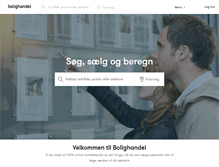 Tablet Screenshot of bolighandel.dk